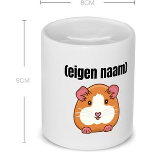 Akyol - hamster met eigen naam Spaarpot - Hamster - hamster liefhebbers - mok met eigen naam - iemand die houdt van hamsters - verjaardag - cadeau - kado - 350 ML inhoud