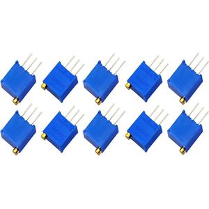 3296W 104 Weerstand regelbaar / precisie potentiometer 100K Ohm 10 stuks