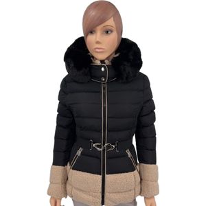 Wulux® - Dames Jas - Dames Winterjas - Korte Model - Getailleerde Pasvorm - Maat L