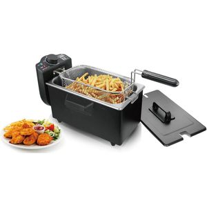 Emerio Friteuse Emerio DF-120482.2 - 3 L 2000 W - Friteuse - Zilver - Zwart