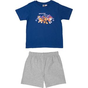 Paw Patrol Pyjama / Shortama - Blauw / Grijs - Katoen - maat 110/116