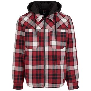 Brandit Heavy Twill Jacket Heren Tussenseizoensjas - rood/zwart - S