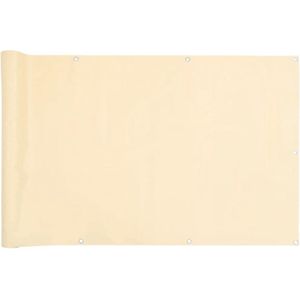 vidaXL - Balkonscherm - 700x75 - cm - PVC - crèmekleurig