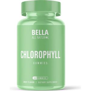 Bella All Natural - Chlorophyll Gummies - Mint smaak - Ontgiften en Reinigen van je lichaam - gezonde mondhygiëne - Energie en Vitaliteit, help zuurstofgehalte in het bloed te verhogen