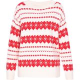 MYMO - Trui - Bloedrood - Knitwear - Lange Mouw - Ronde Hals