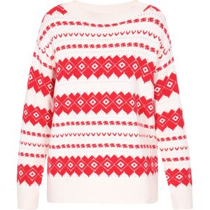 MYMO - Trui - Bloedrood - Knitwear - Lange Mouw - Ronde Hals