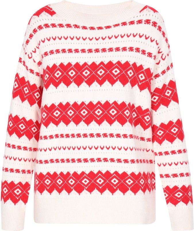 MYMO - Trui - Bloedrood - Knitwear - Lange Mouw - Ronde Hals