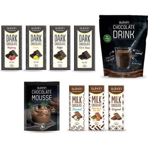 Sukrin - Chocolade Pakket - Heerlijke Chocoladeproducten - Suikerarm - Glutenvrij