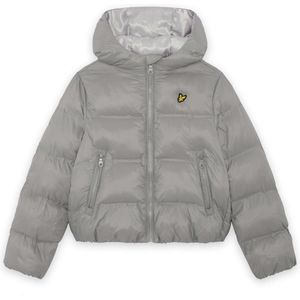 Lyle & Scott - Cropped Pufferjas - Grijs - Jongens