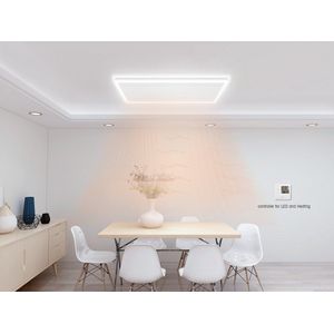 Quality Heating - HL Serie infrarood paneel met LED verlichting - infrarood verwarming - infrarood kachel - infrarood verwarmingspaneel - 70 x 130 cm - 840Watt - LED Dimbaar incl. thermostaat