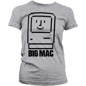 Hybris Damen Big Mac Girly T-Shirt SH-5-15683-H9-16 HeatherGrey-S