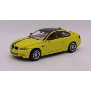 BMW M3 Coupe 2008 (Geel) 1/24 Motor Max