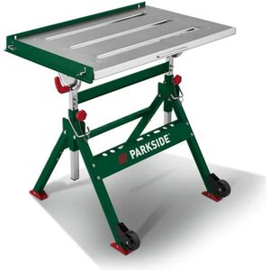 PARKSIDE® Mobiele inklapbare lastafel - Werkvlak: ca. 51 x 76 cm - Werkhoogte: ca. 73,5/86 cm - Laadvermogen: Max. 150 kg -