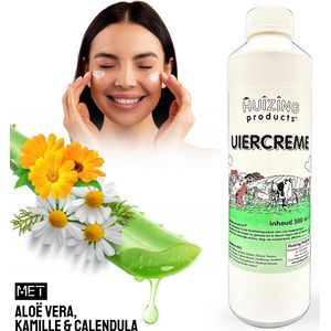 Huizing Products Uiercrème Navulfles – 1×500 ml – Aloë Vera, Calendula & Kamille