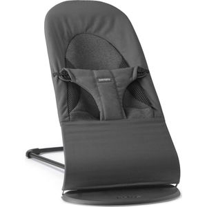 BabyBjörn Wipstoel Balance Soft - Geweven-Jersey - Tri-Fabric - Donkergrijs - Ergonomisch - Verstelbaar - Inklapbaar