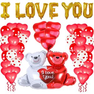 Valentijnsdag/Huwelijksverjaardag/Bruiloft Decoratie/Bekentenis/Ballon Set
