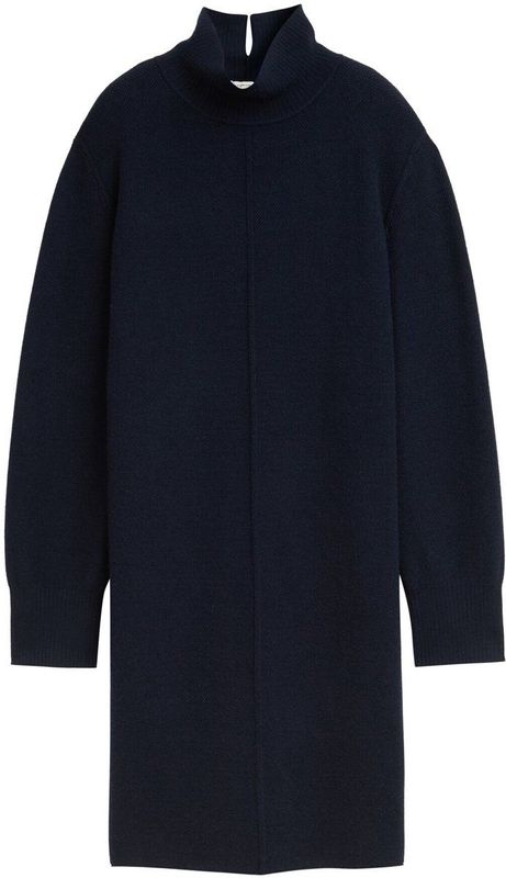 Tom Tailor - Gebreide Jurk - Viscosemix - Aansluitend - Mini - Lange Mouwen