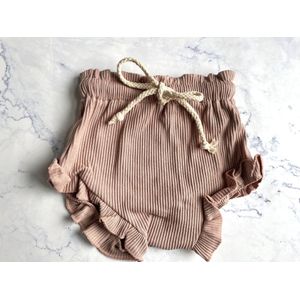 Omer en Odille - setje romper en bloomer - oud roze - maat 0-6 maand