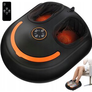 Voetcompressiemassageapparaat - Zwart - Verwarmde Shiatsu - Elektrisch