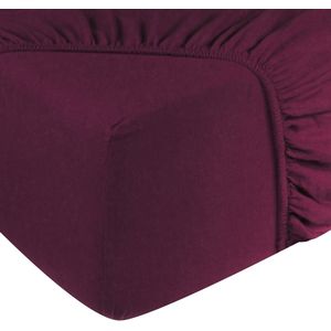 Hoeslaken flanel - 100% katoen - 90x200 - paars