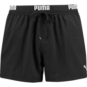 PUMA Swim Logo Short Heren Zwembroek - zwart - Maat M