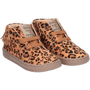 Shoesme veterschoentje cognac panterprint - ExtremeFlex