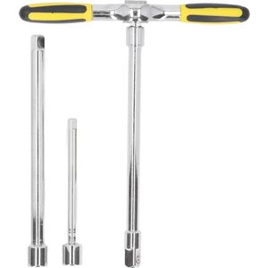 T-handvat Ratelkraanhouder Geen Slip Ratel-tapsleutelset voor Mechanische Apparatuur en Autoreparatie .
