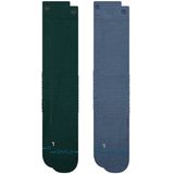 Stance heren performance freshtek infiknit snow 2P sokken solid mid poly groen & blauw