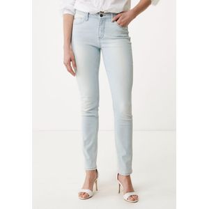 JENNA Mid Waist/ Slim Leg Jeans Dames - Blauw - Maat 30/30