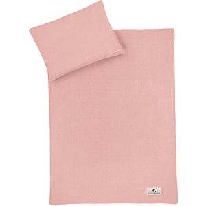 Julius Zöllner - Musseline - Kinderbeddengoed - Dusty Rose - 100 x 135 cm + 40 x 60 cm - 2-delige set