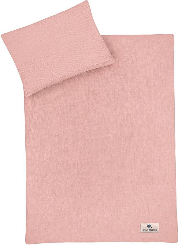 Julius Zöllner - Musseline - Kinderbeddengoed - Dusty Rose - 100 x 135 cm + 40 x 60 cm - 2-delige set