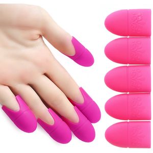 Set Van 5 Siliconen Clips Voor Het Verwidjeren Van Nagellak I Herbruikbaar I Soak off Clips I Voor Gel & Acryl Nagels