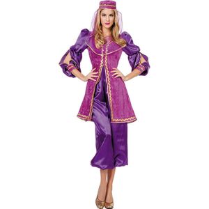 Wilbers & Wilbers - 1001 Nacht & Arabisch & Midden-Oosten Kostuum - Keurige Oosterse Paarse Prinses - Vrouw - Paars - Maat 36 - Carnavalskleding - Verkleedkleding
