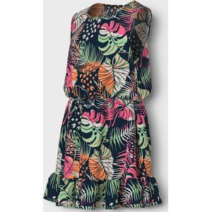 Name It mini meisjes jurk VINAYA Navy Blazer FRESH TROPICAL Regular Fit