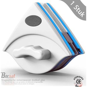 Borvat® - Magnetische ramenwasser dubbel glas - Raamwisser - Magnetische raamwisser - Window cleaner magnetic - - Geschikt voor Dubbelglas 0-12mm