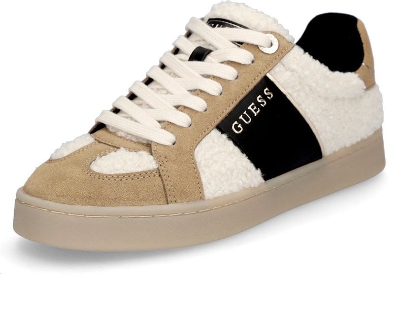 Guess - Jrone Faux Fur - Sneakers - Veelkleurig - Imitatiebont en Suède
