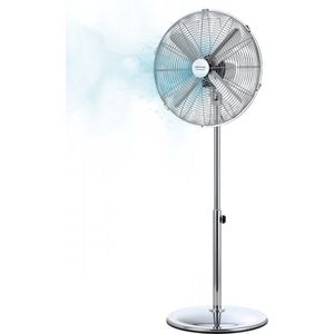 Cecotec EnergySilence 620 Staande ventilator, retrostijl, 50 watt, chroom afwerking, diameter 4 vleugels, 3 snelheden, oscillati