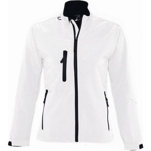 SOLS Dames/dames Roxy Soft Shell Jacket (ademend, winddicht en waterbestendig) (Wit)