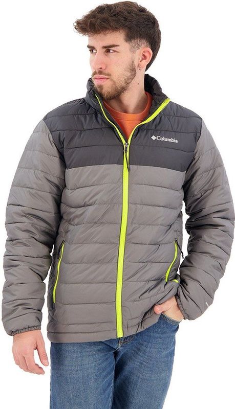 Columbia Powder Lite™ Jacket - Heren Jas - Gewatteerde tussenjas - Maat XXL - Grijs