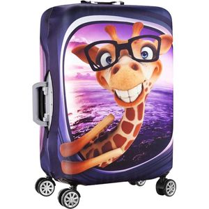 Kofferhoes Beschermhoes trolley zwart 457-762 cm Giraf (nieuwe versie) L - Convient à 26""-28"" Trolley Case Kofferhoes
