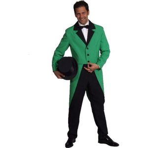 Magic By Freddy's - Dans & Entertainment Kostuum - Gene Kelly Show Slipjas Groen Man - Groen - Large / XL - Carnavalskleding - Verkleedkleding
