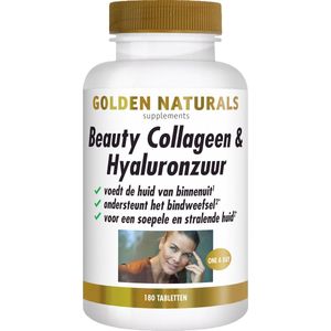 Golden Naturals - Beauty Collageen & Hyaluronzuur - 180 Tabletten