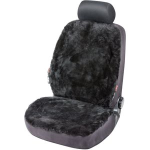 CarComfort - Autostoelhoes - Zwart - Lamsvel Fannie