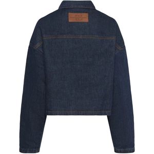 My Essential Wardrobe - MWMALLE 139 DECO - Denim Jacket - Donkerblauw - Dames