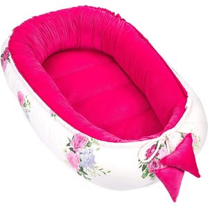 Babynestje / Babynest - Premium kwaliteit, confort katoen, Babybedje, Bumper voor babybedje, knuffelnest voor babybedje