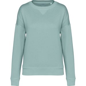 Biologische oversized damessweater 'Tencel' lange mouwen Jade Green - XS