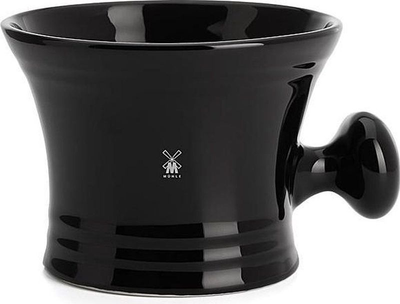 Mühle- Scheermok met hoge rand en rond handvat