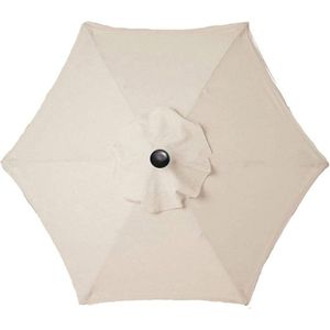 Vervangende paraplustof - anti-ultraviolette overkapping - buiten - beige - 3 m - 6 Ripben .