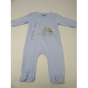 wiplala, pyjama , jongens, katoen , blauw ,  on the road ,  3 maand 62