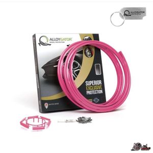 Alloygator Velgbescherming + Sleutelhanger | Roze | Stoeprand Bescherming | EXCLUSIVE (12-24"" inch)